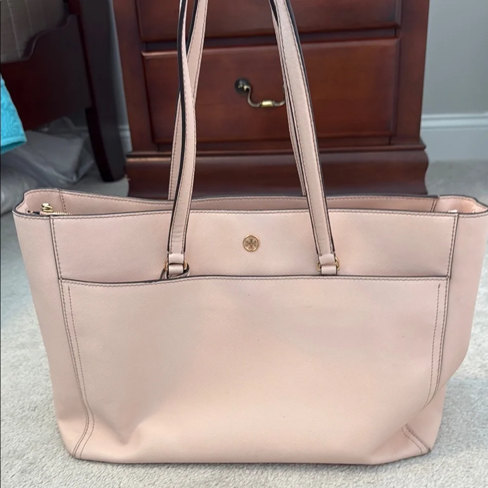 Tory Burch blush pink tote - Picture 1 of 10